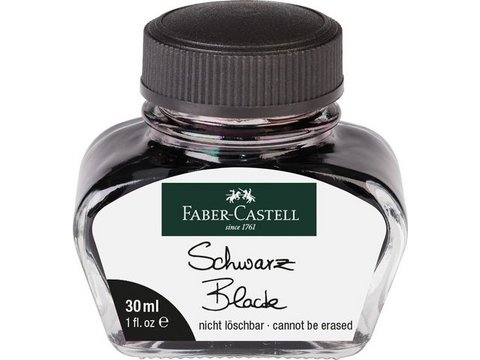 Füllfederhaltertinte FC schwarz, Flasche 30 ml, löschbar