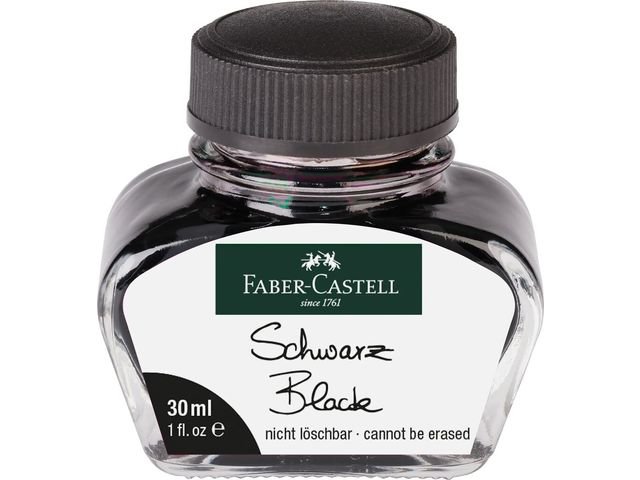 Fountain pen ink FC black bottle 30 ml erasable