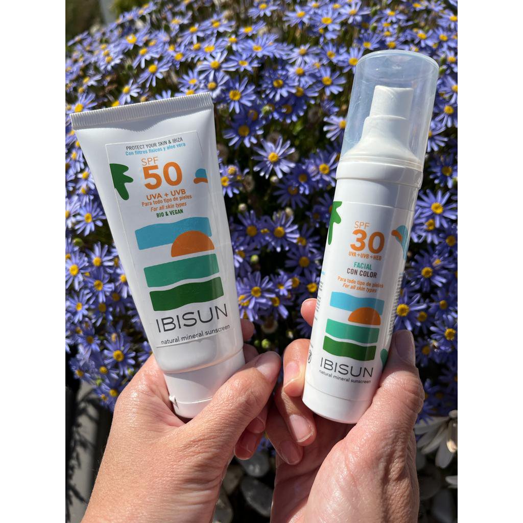 Mineralny krem ​​przeciwsłoneczny koloryzujący do twarzy SPF30 BIO&VEGAN