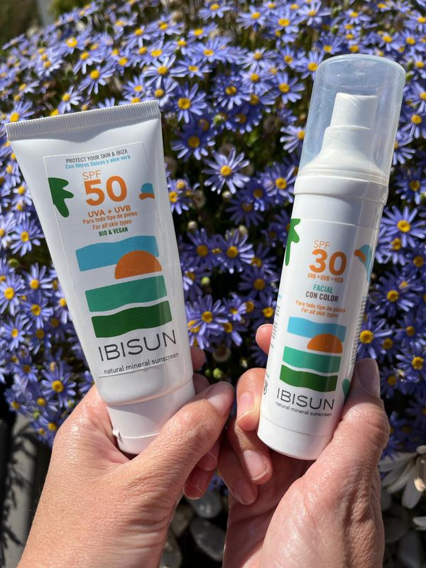 Ansigtsfarvet mineralsolcreme SPF30 BIO&VEGAN
