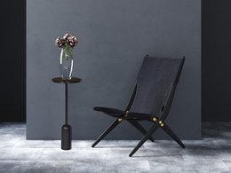Bijzettafel zwart Ø 28 cm