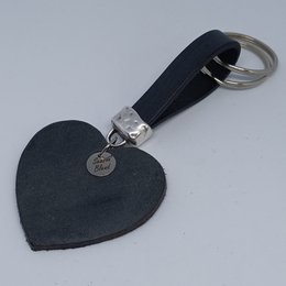 Sleutelhanger leren hart