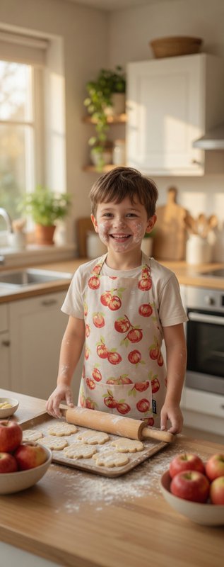 Peach apron child