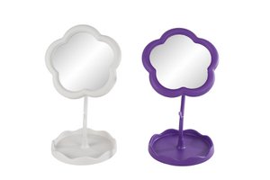 Mirror flower purple 16x16x30cm