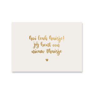 Karte Cottage | Goldfolie