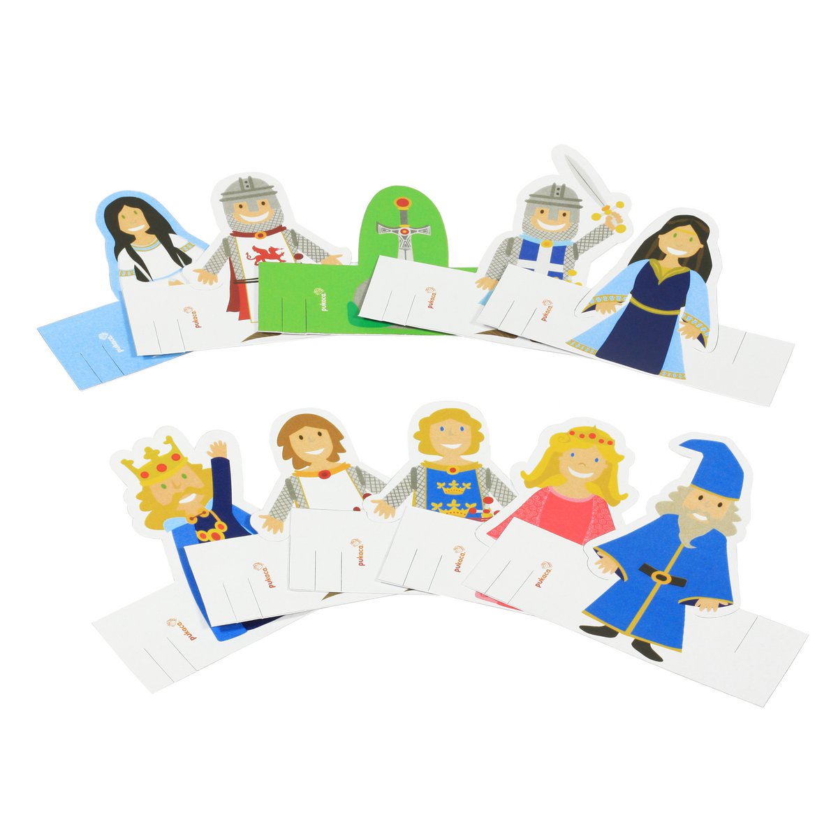 Puppettes de doigt en papier camelot