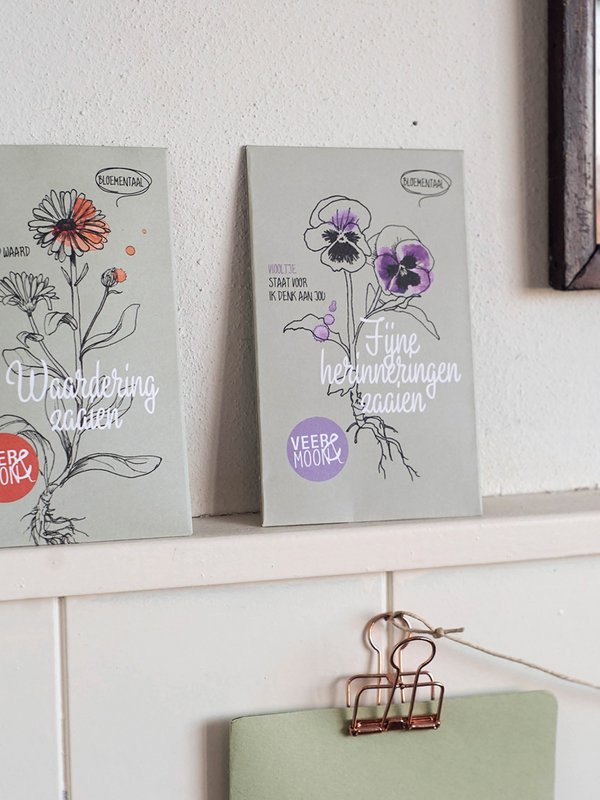 Bloemenzaden 'Fijne herinneringen zaaien'