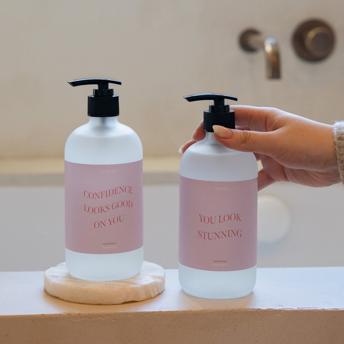 Cadeauset hand- en bodywash 'hey gorgeous'