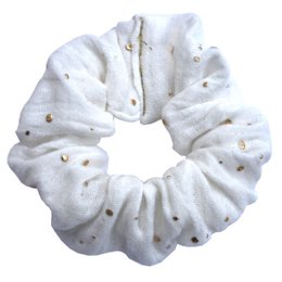 Scrunchie ze szczyptą złota