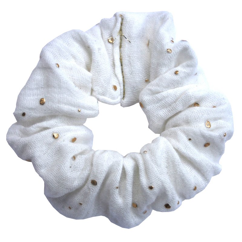 Scrunchie med en knivspids guld