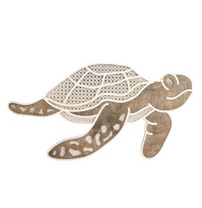 Wooden Wall Decoration Turtle (30cm)
