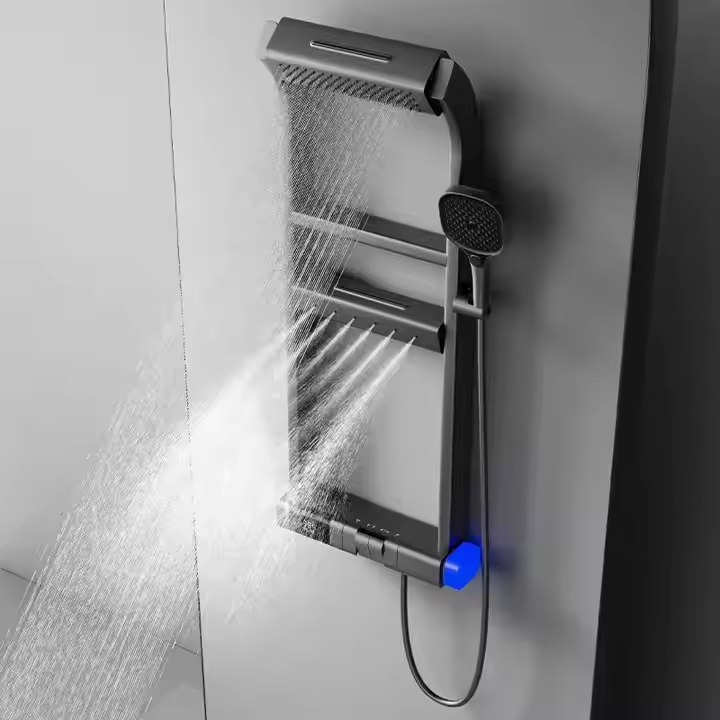 Columna de ducha termostática Marie con pantalla LED de Pavao Studio