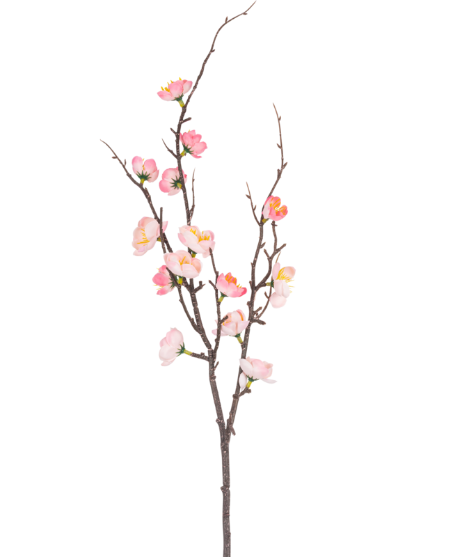 Kunsttak Prunus 78 cm roze