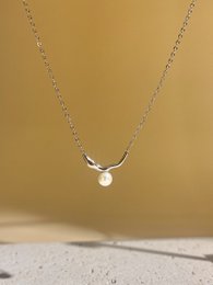 Collier acier inoxydable en perle