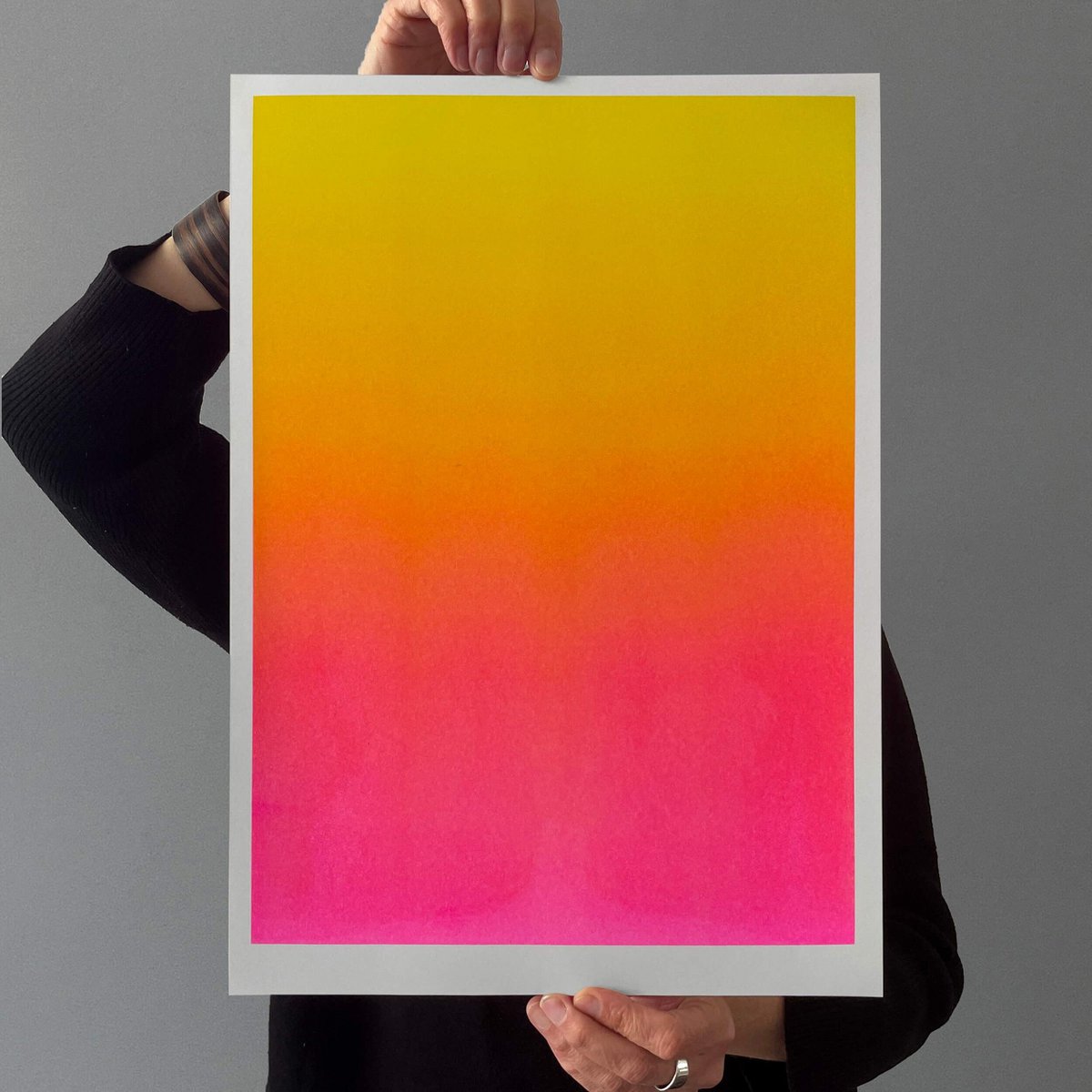 Riso Artprint Degradado Amarillo/Rosa, Risografía, DIN A3