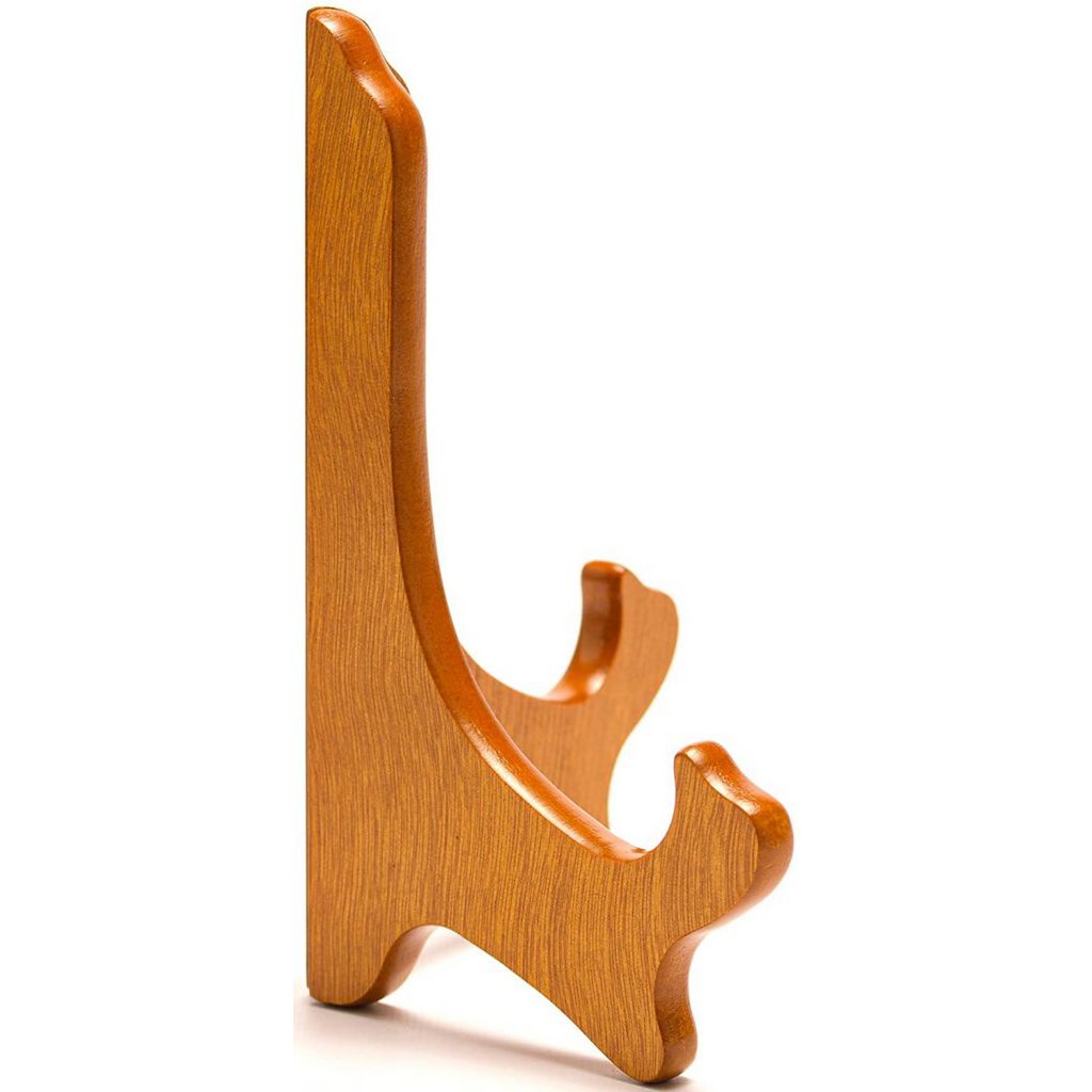 Bordenstandaard goudkleurig hout