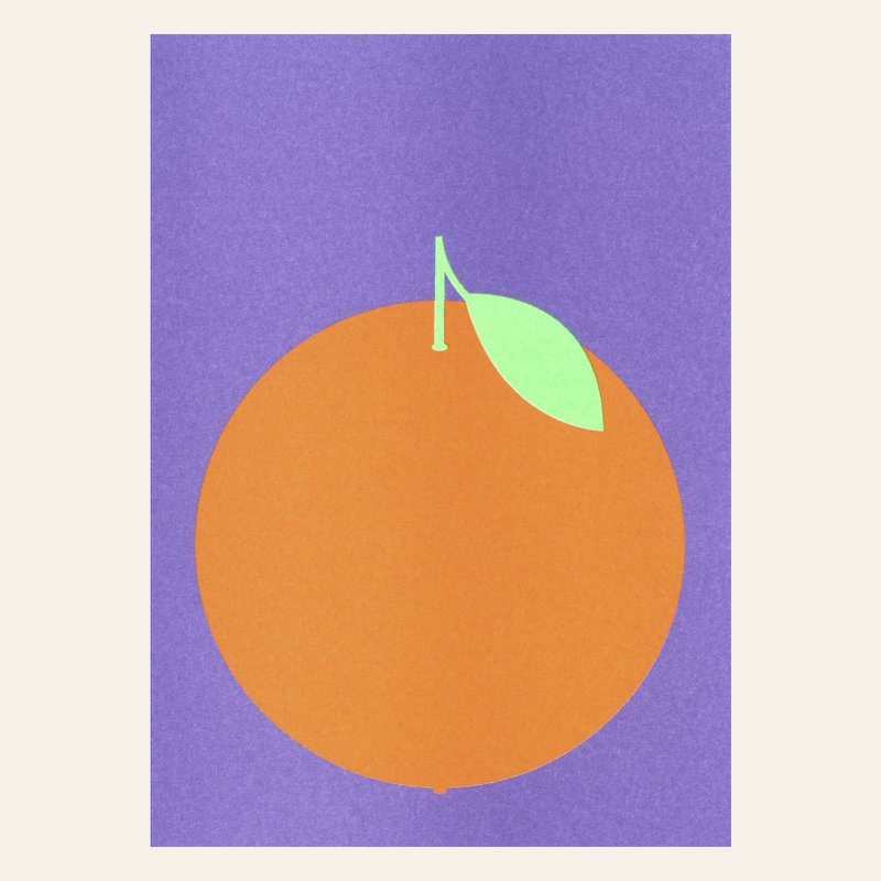Risography Postcard - Orange - DIN A6