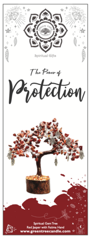 Red Jasper Protection Gem tree Large