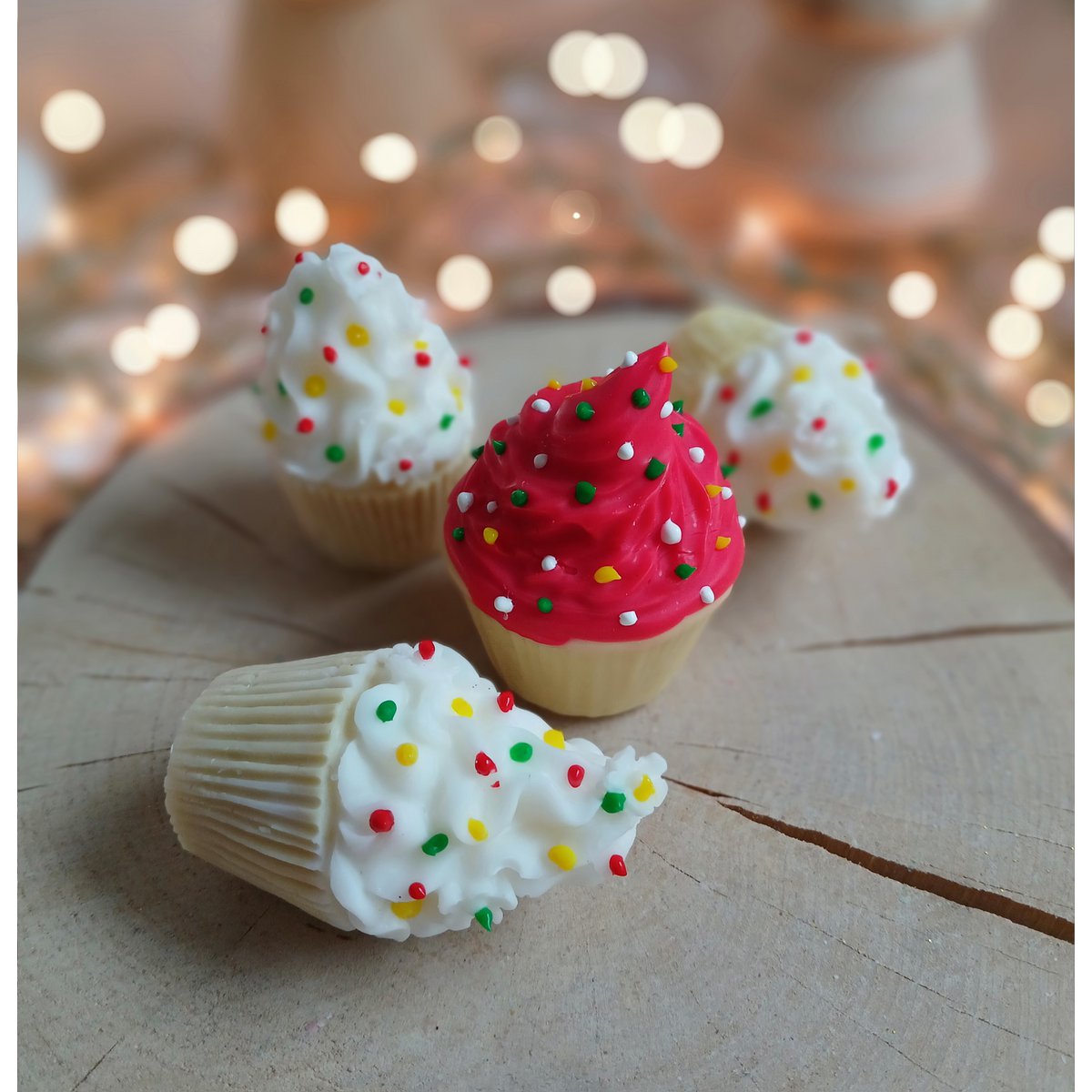 Weihnachtsgewürzte Cupcakes