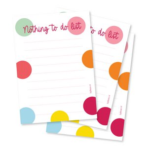 Notitieblokje A6 Nothing to do list