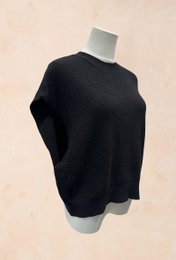 Oversized ærmeløs striktrøje – VISCOSE – 22005