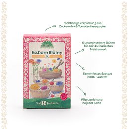 Saatgut-Set Essbare Blüten (BIO)