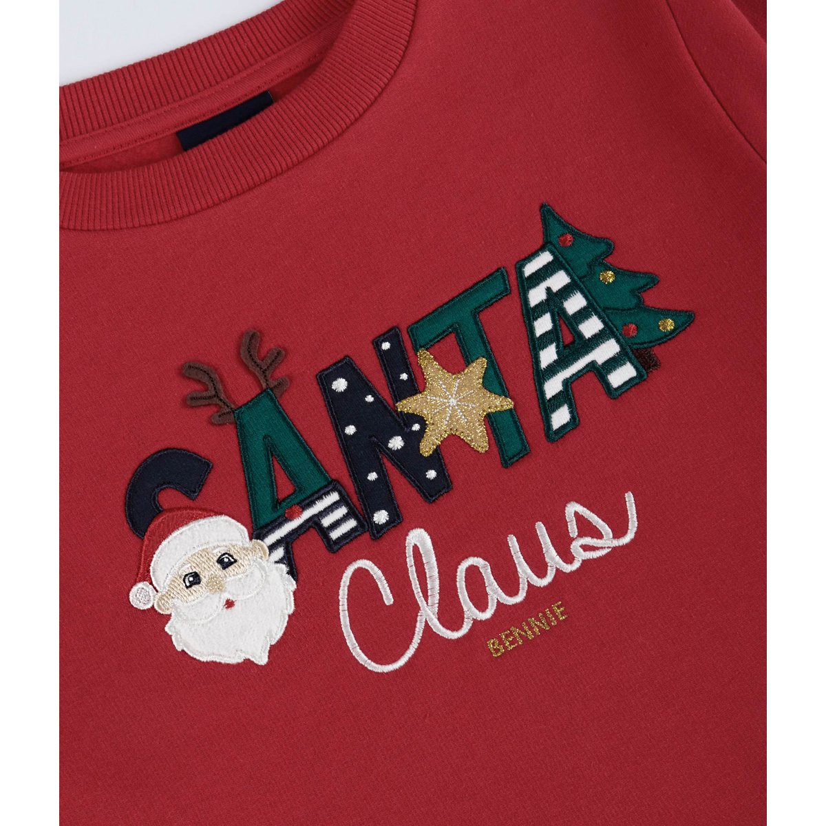 Santa Claus Embroidered Christmas Sweatshirt
