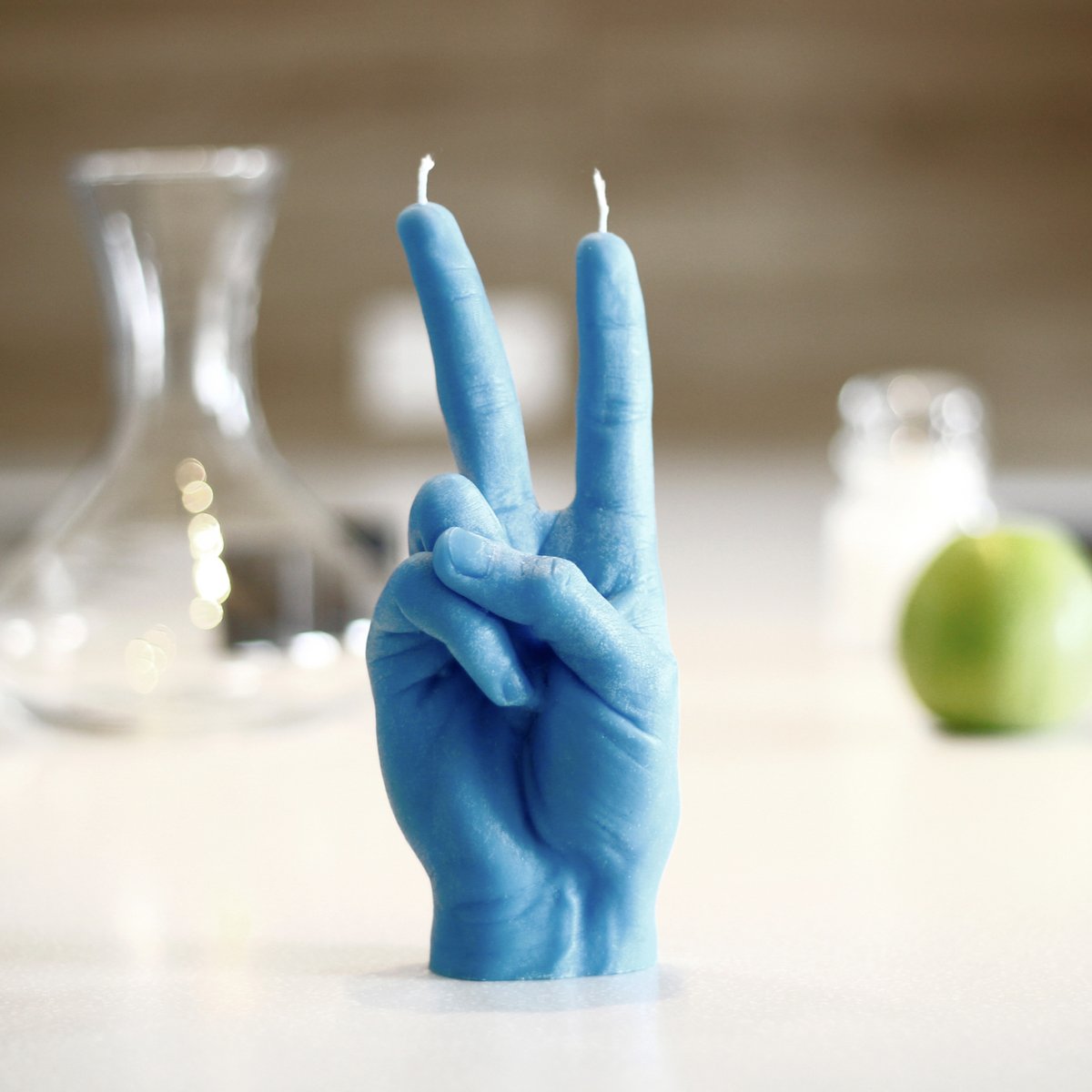 Peace Candle Blauw