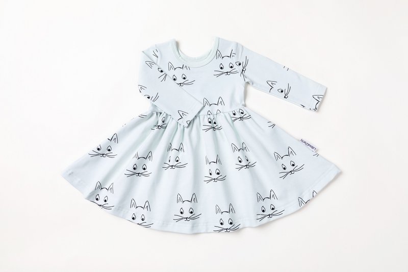 Long-Sleeved Dress with Felia the Cat