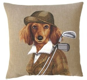 decoratieve kussensloop cocker spaniel golf