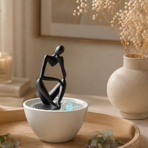 Zimmerbrunnen – Pensador – dekoratives Zen-Accessoire – buntes LED-Licht – modern und Design – schnelle Installation