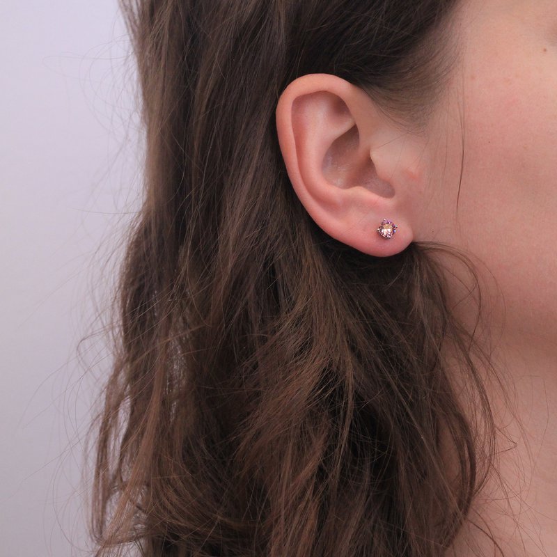 Boucles d'oreilles Coffret 7 Days - Argenté et Multi
