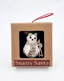 Brooch - Snowman