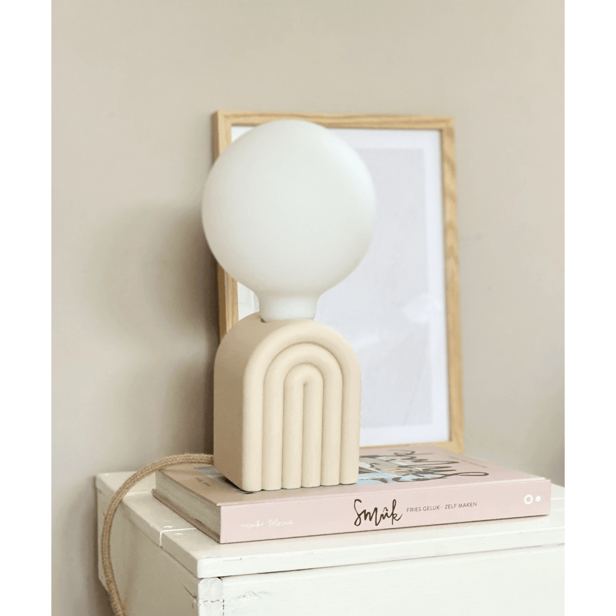 Rainbow Table Lamp Beige