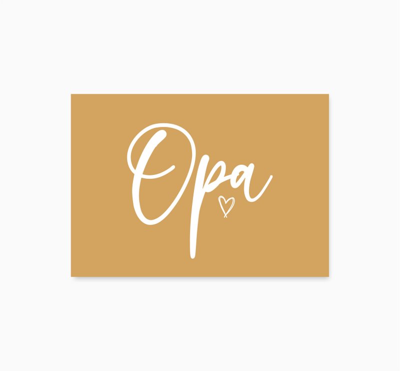 A6 Ansichtkaart || Lieve opa