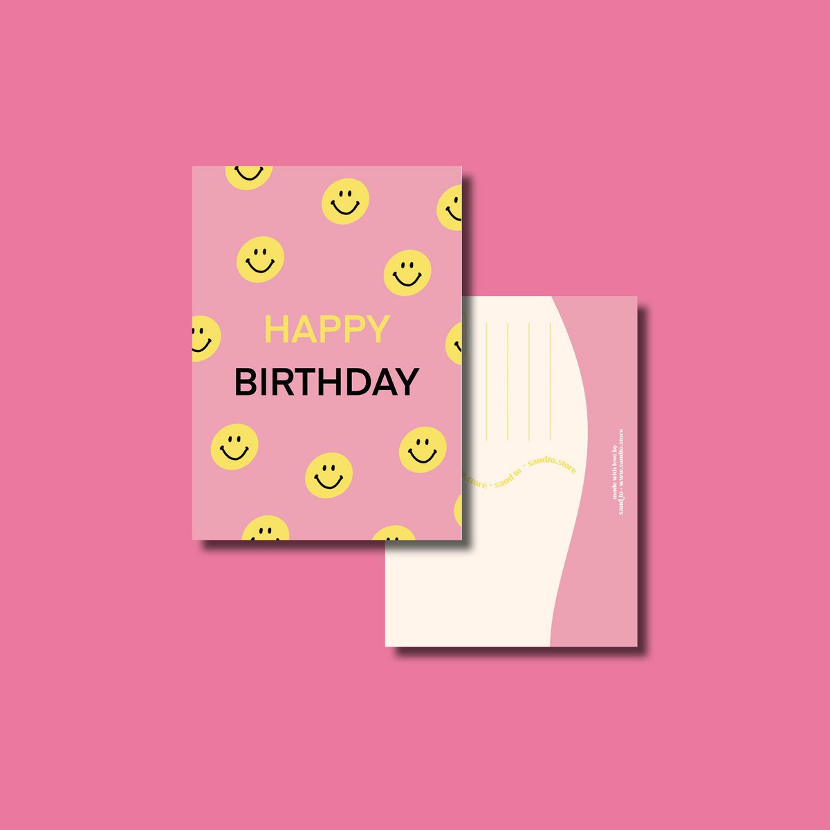 Smiley birthday card