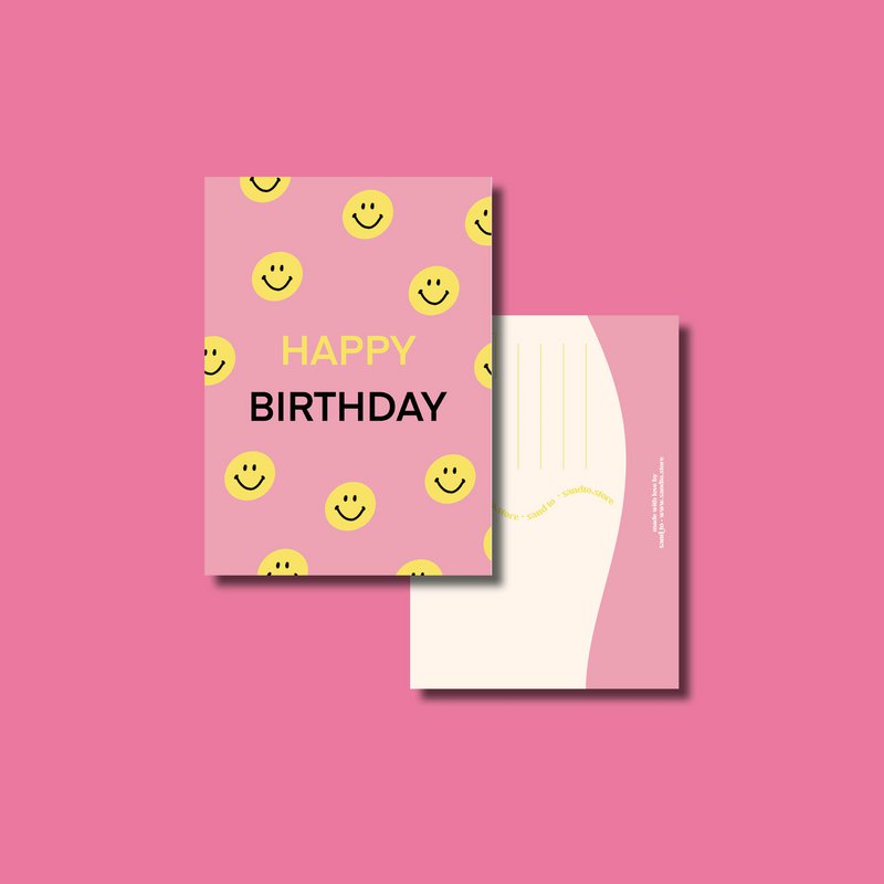Biglietto d'auguri sorridente