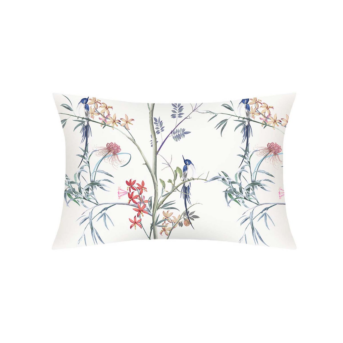 Taie d'oreiller en pure soie Colibri