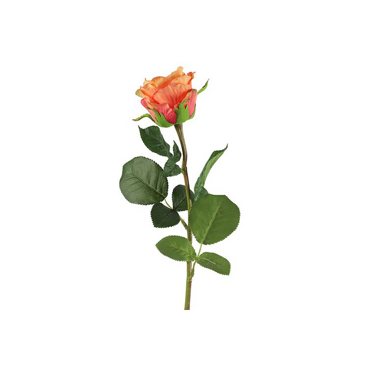 Kunstbloem Rosa oranje- L8B8H70CM