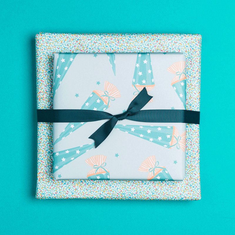 Gift ribbon petrol, light green ribbon easy to tie, 16mm x 5m dark blue grosgrain ribbon for wrapping gifts