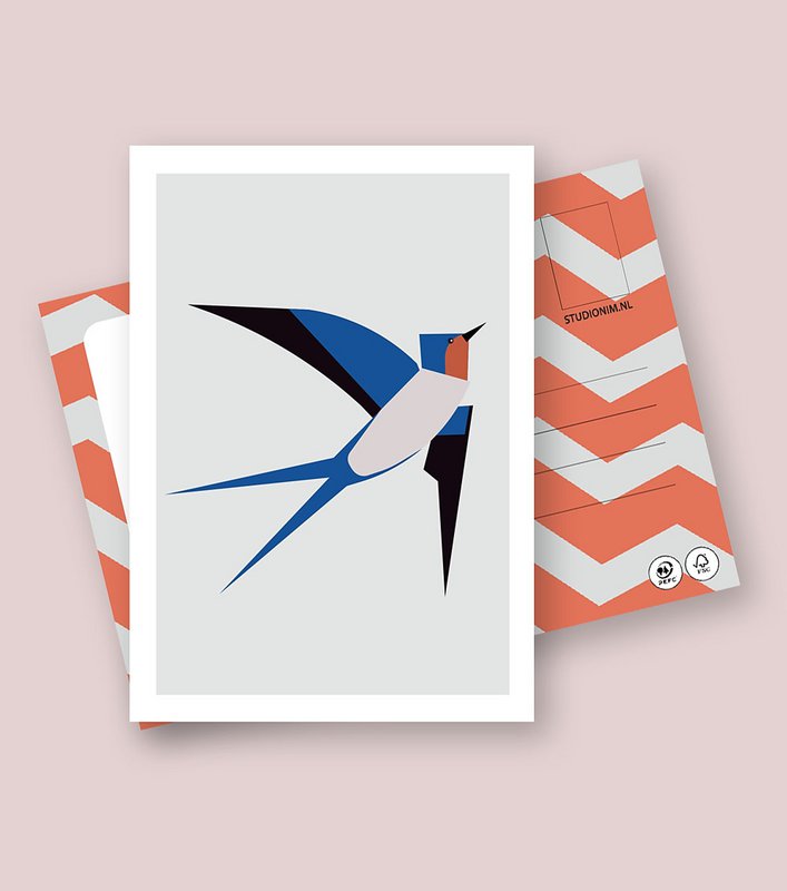 SWALLOW | FSC® postcards | Dutch Design