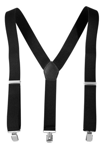 Suspenders total length 95 cm, black