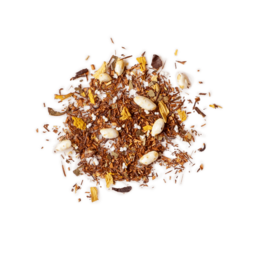 R 2.0 theeglas: Gearomatiseerde rooibos-/fruittheemelange met vanille-karamelsmaak