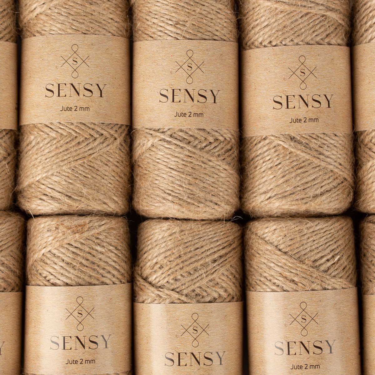 Sensy Premium Natural Jute Garn Best Arts Crafts Gavegarn Julegarn Holdbar pakkesnor (328 fod)