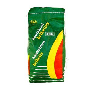 THM Holzkohlebriketts, Beutel mit 3 kg