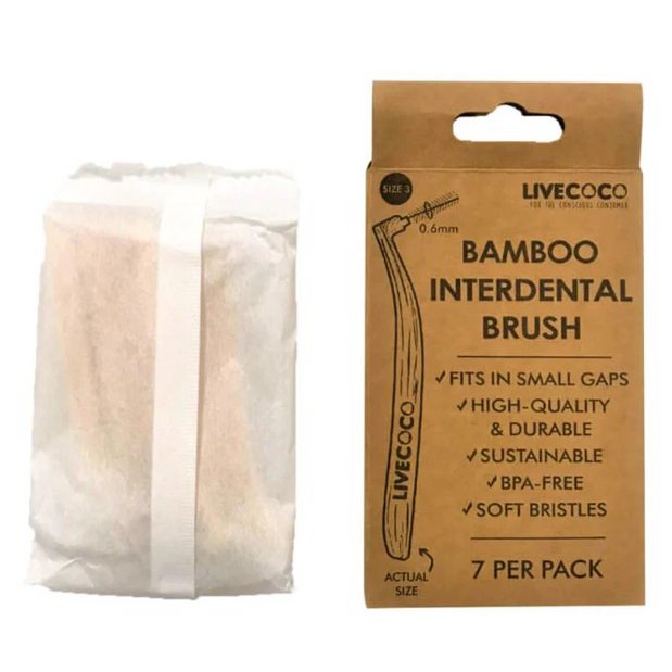 Size 0 (0.4mm) Bamboo Interdental Brushes (Reusable-7 Pack)
