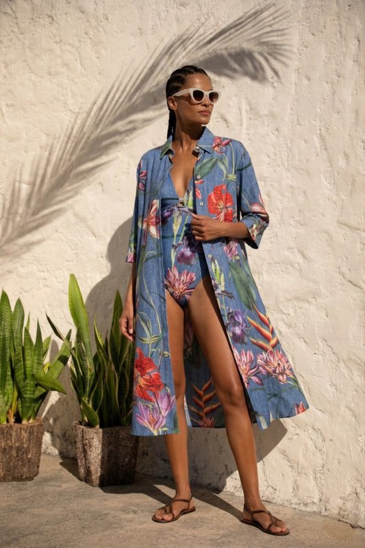 Maxi Maglia Fiore Selvaggio