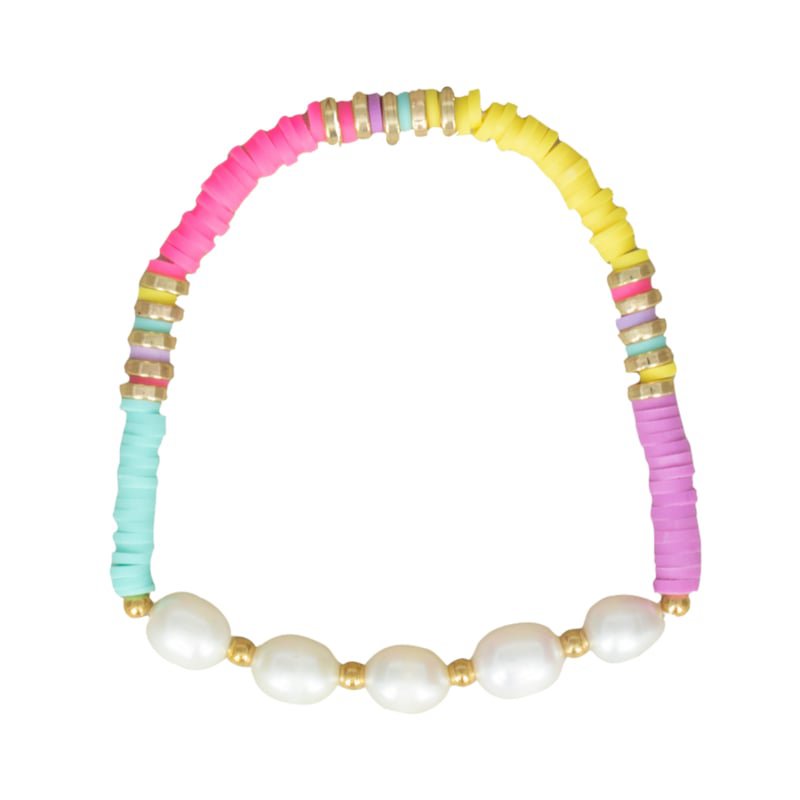 Surf bracelet | Pearl | Multicolor block