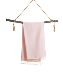 Asciugamano Spa Hammam in cotone CRYSTAL – Leggero – Rosa chiaro – 180x100 cm