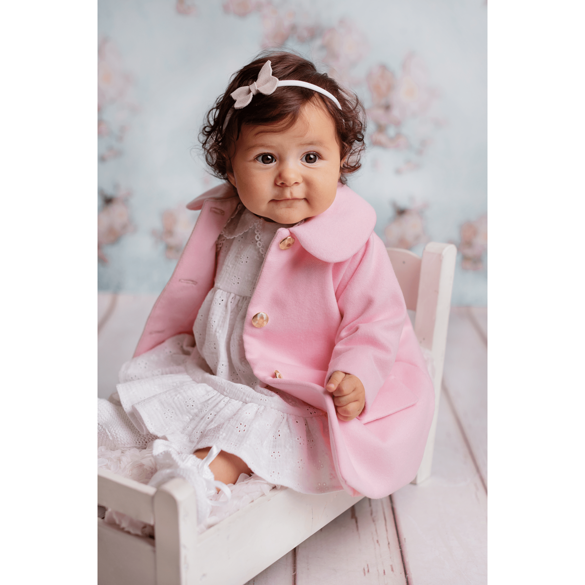 Baby pige hvid kjole til lejlighed